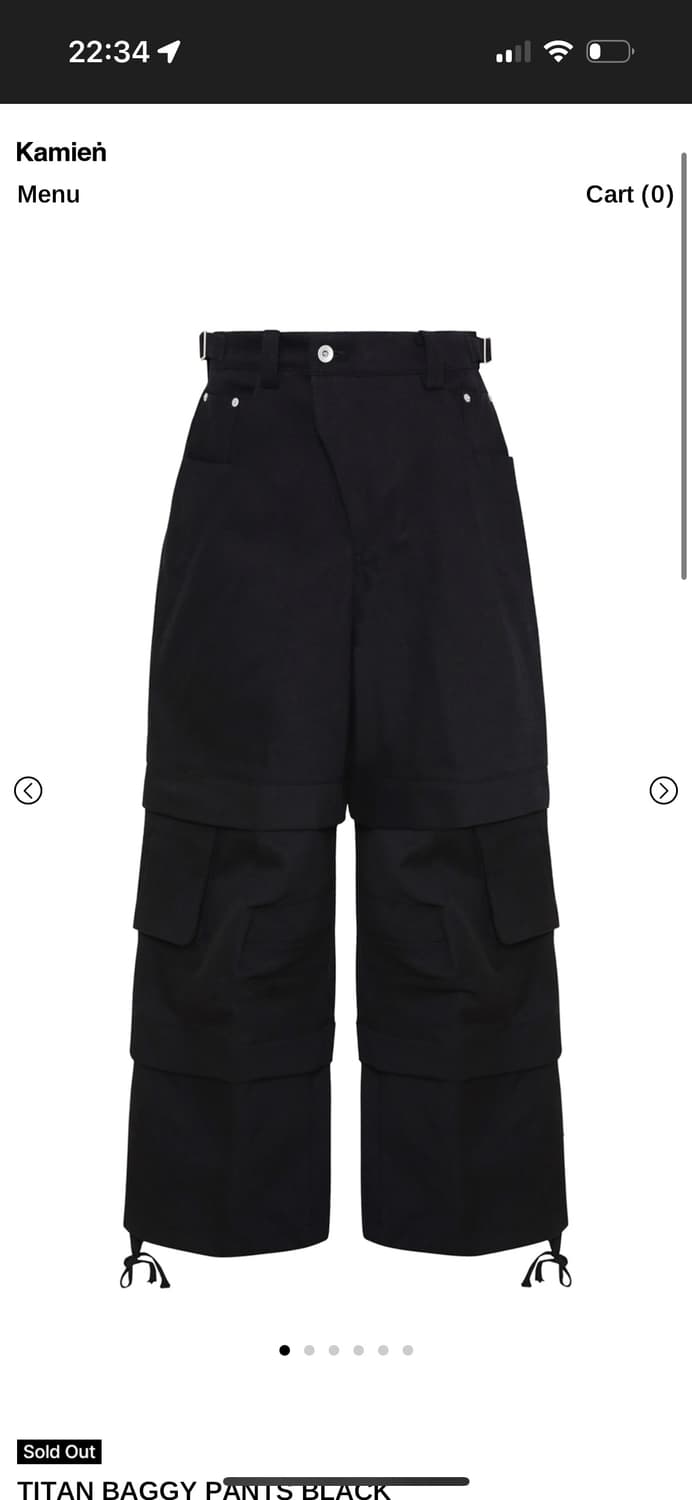 카미엔 타이탄 배기팬츠 2사이즈 상품이미지3