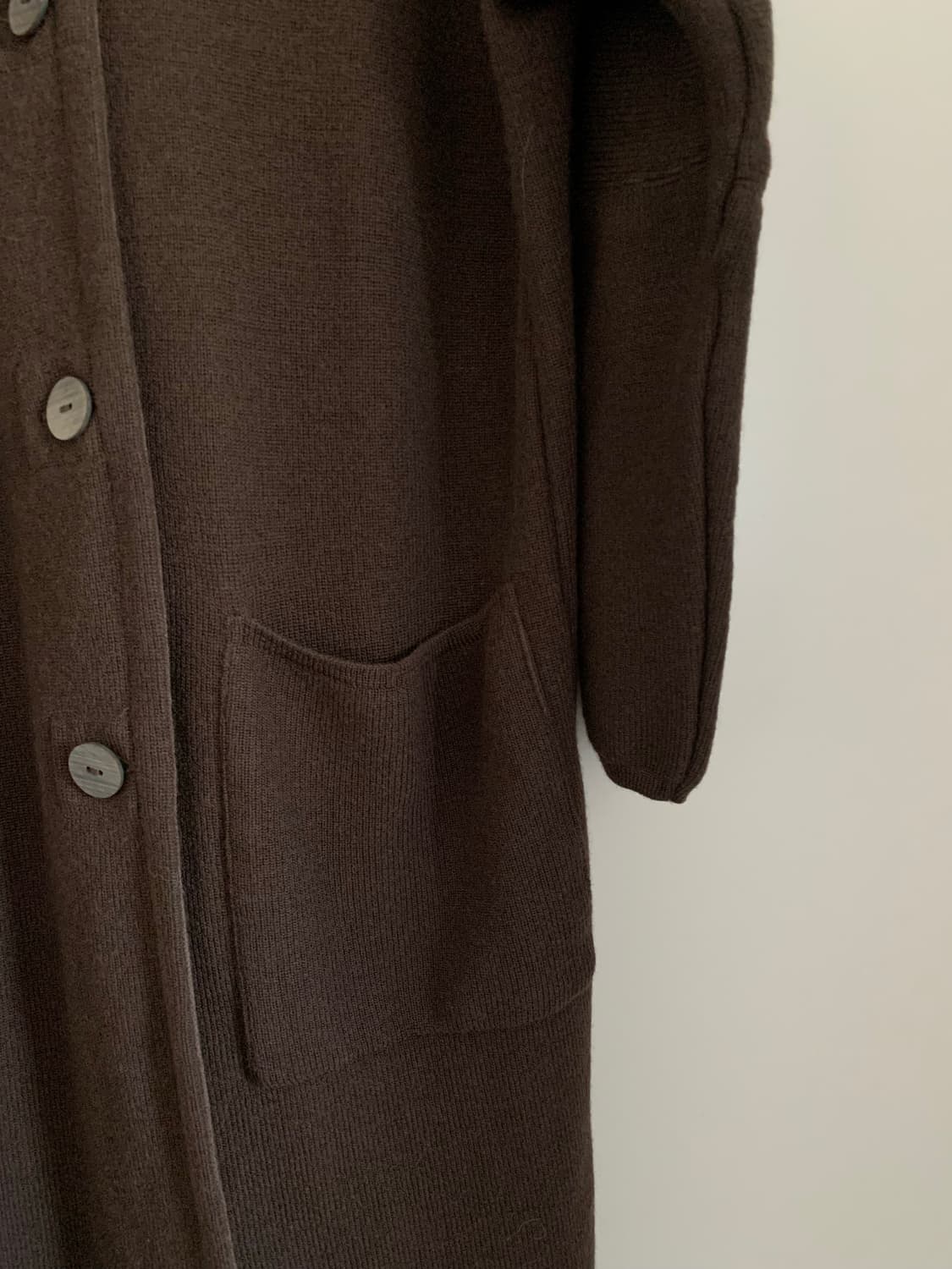브라운 니트 코트 상품이미지4
