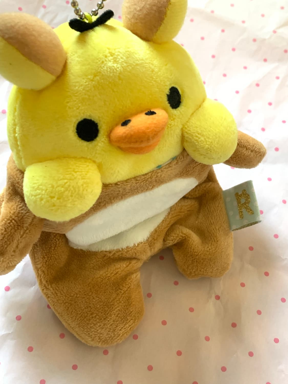리락쿠마 키이로이토리 인형 키링 상품이미지1