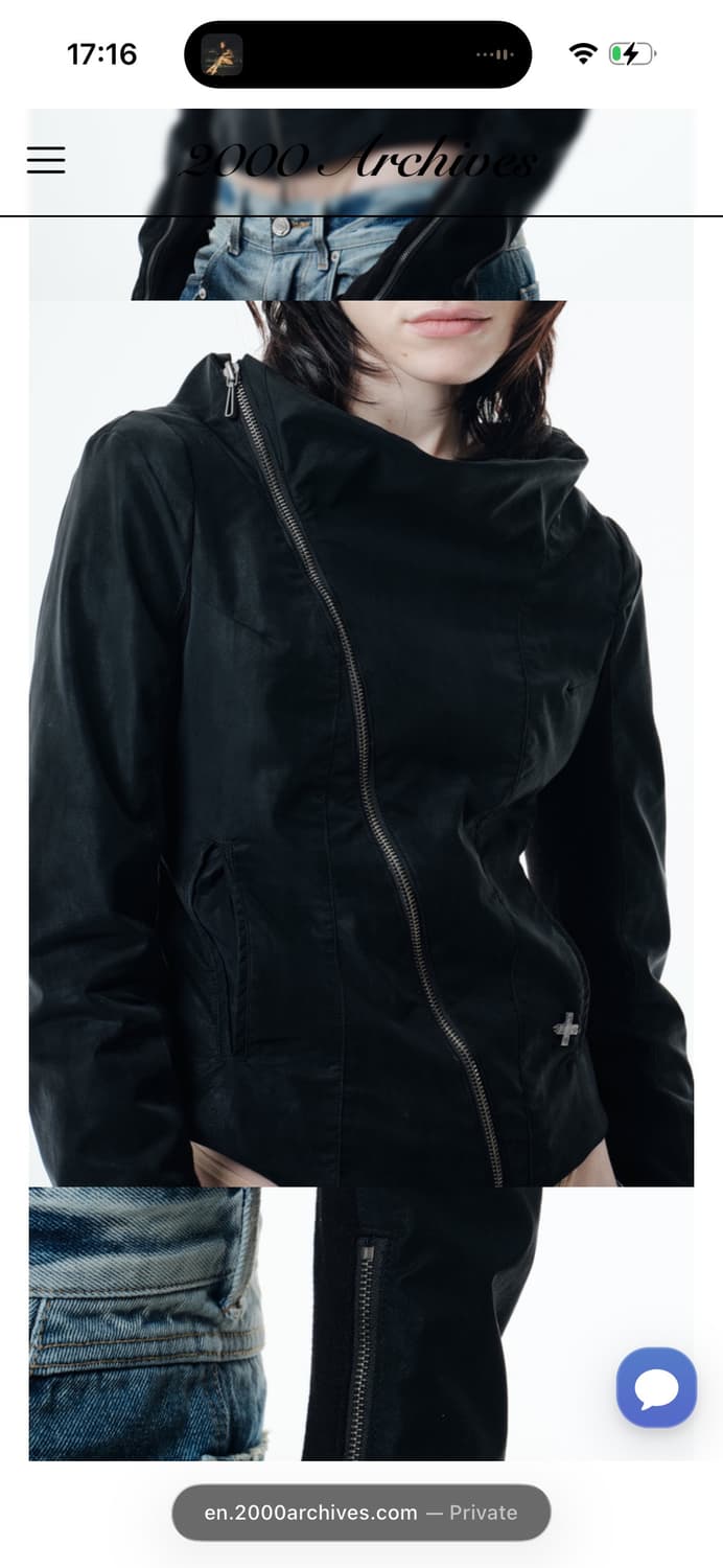 2000 archives KAEL DRAPED JACKET (BLACK) 상품이미지4