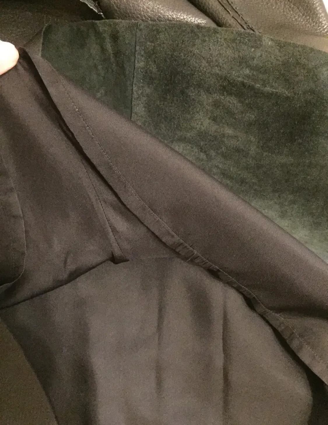 HERMES 에르메스 스커트(레더-디어스킨/실크)36 사이즈 상품이미지7