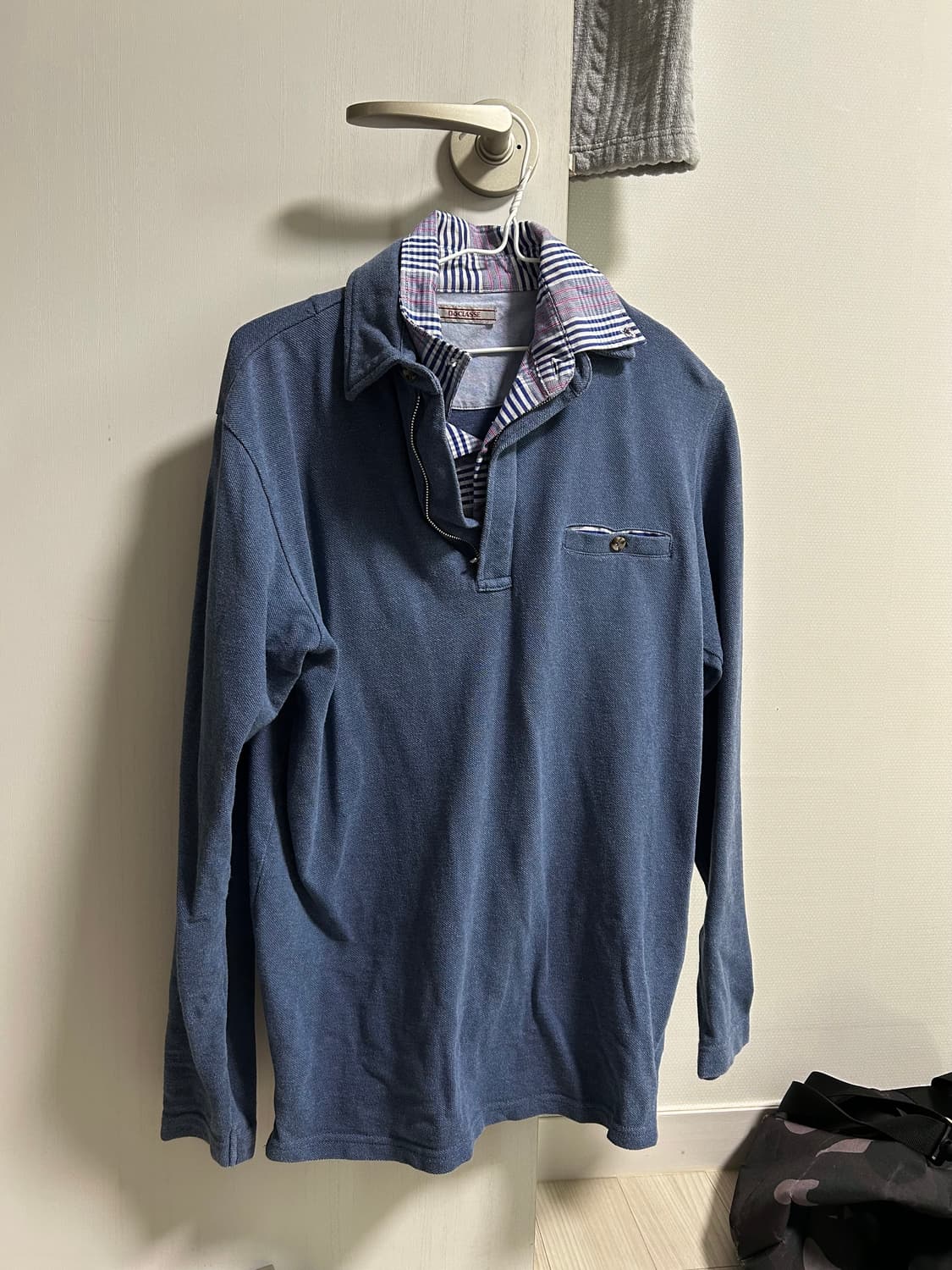 무료배송)셔츠 반집업 카라 롱슬리브 상품이미지1