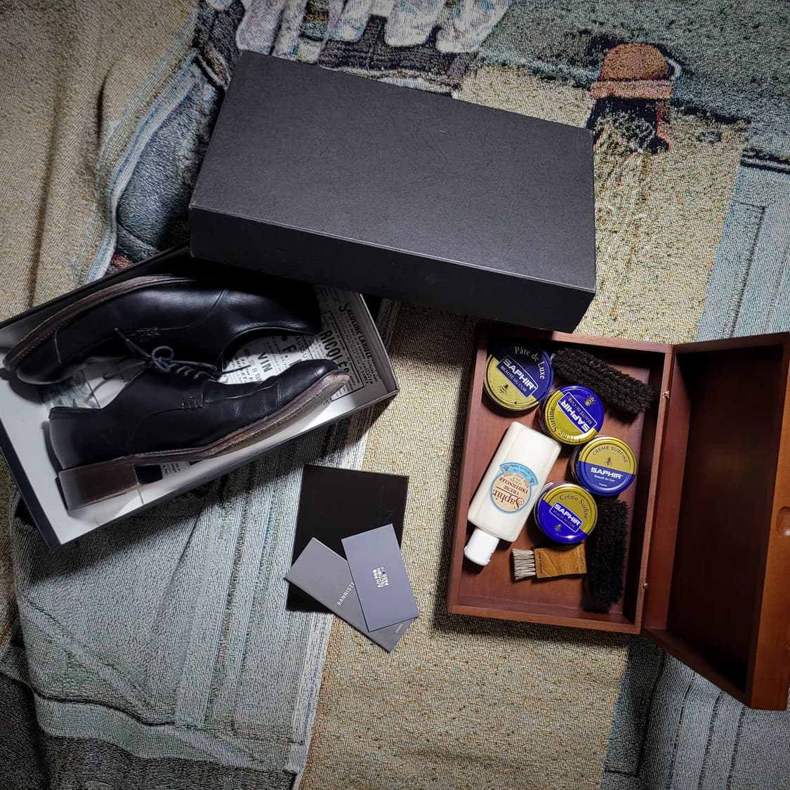 알프레도 바니스터 블랙 레더 더비슈즈 상품이미지5