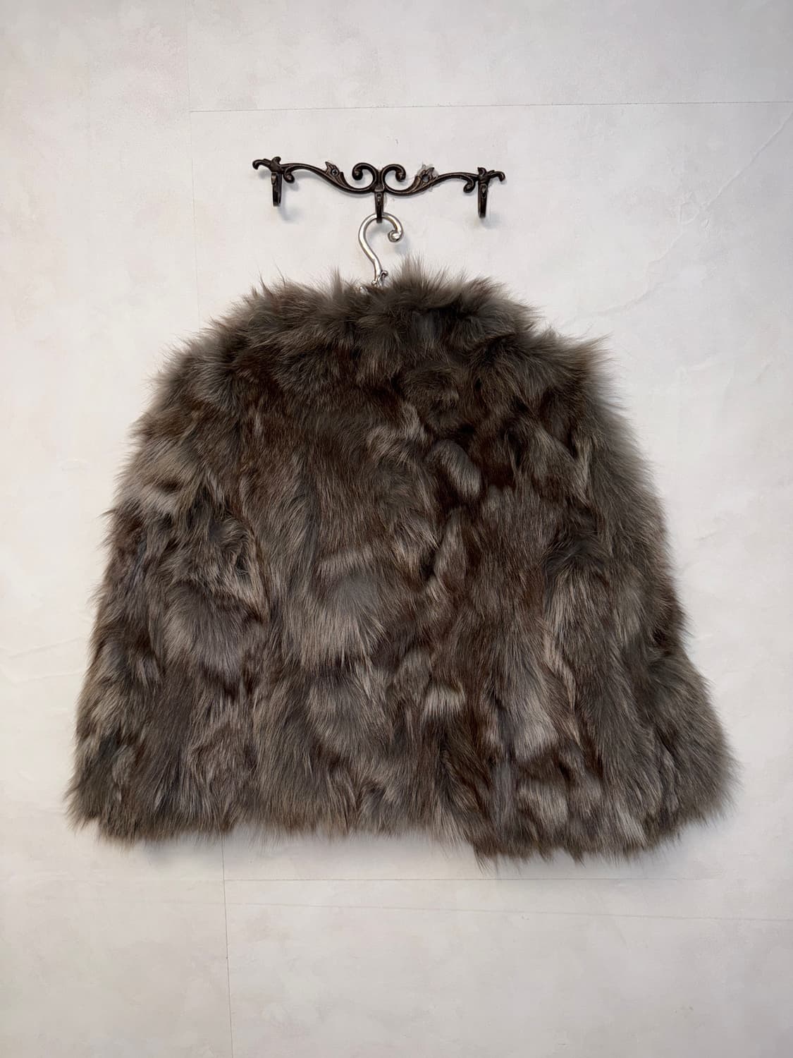 Mixed ash pink fox fur jacket  상품이미지3