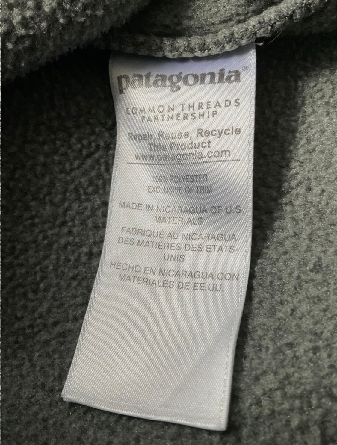 파타고니아 신칠라 M 그레이 니켈 샤이아라보프 상품이미지4