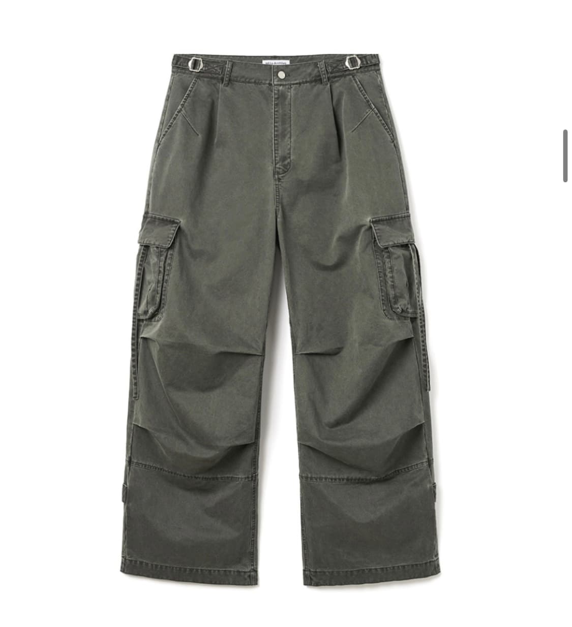 새상품) 밀로 가먼트 가먼트 워시드 실루엣 팬츠 M [카키 그레이] 상품이미지1