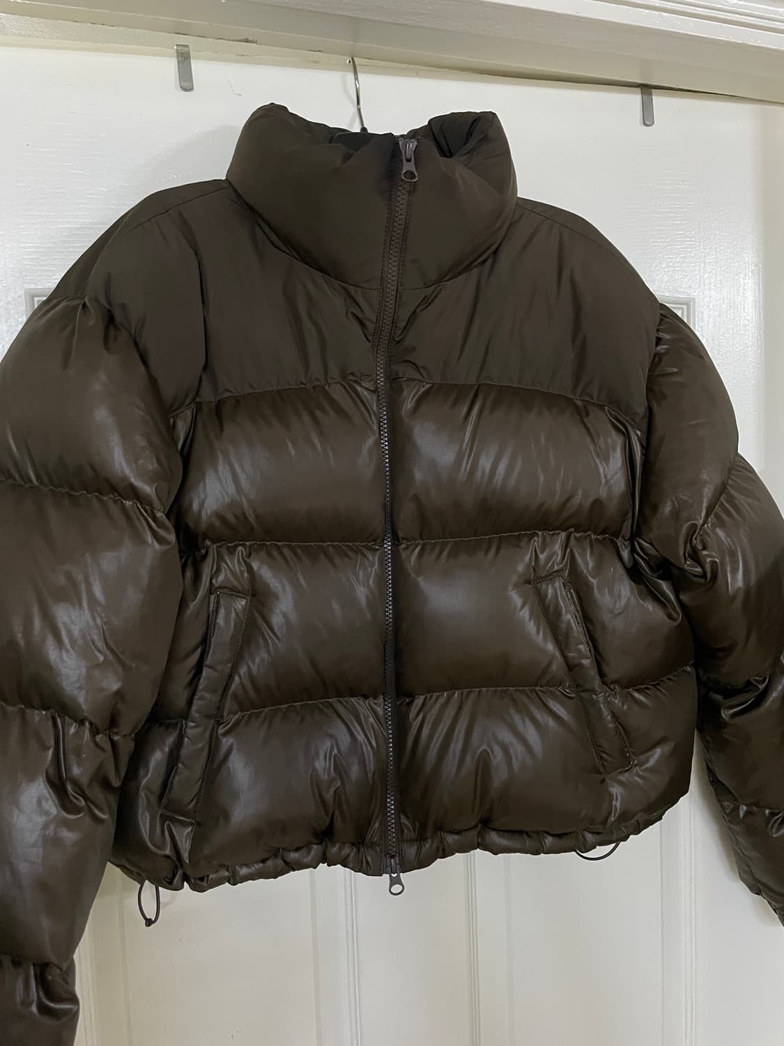 커렌트 브라운 숏패딩 상품이미지4