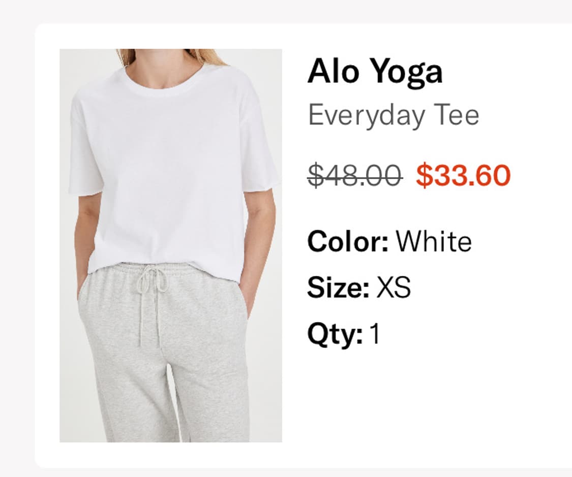 Alo yoga 티셔츠  상품이미지1