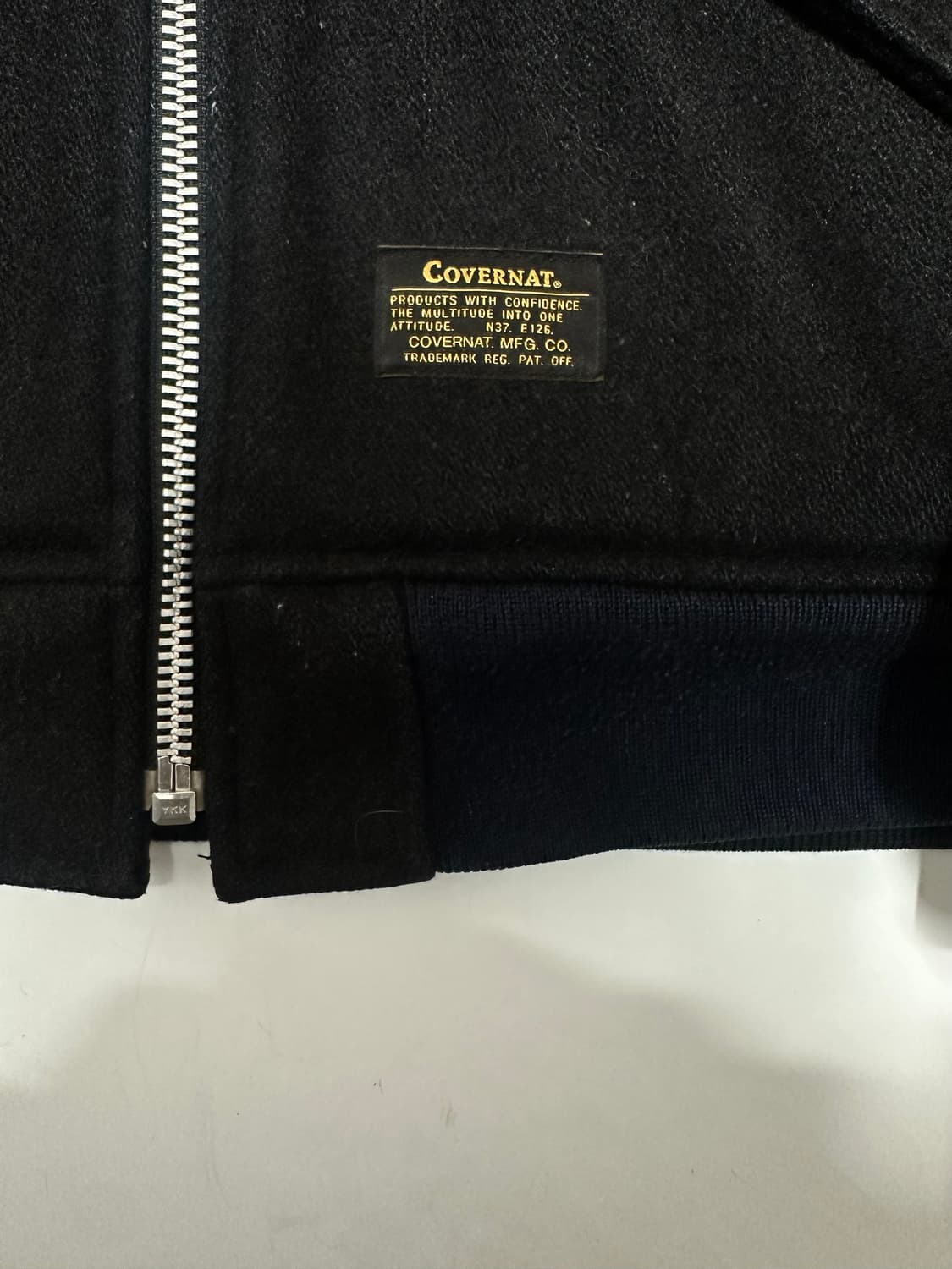 커버낫 패디드 누빔 울 블루종 자켓 상품이미지6