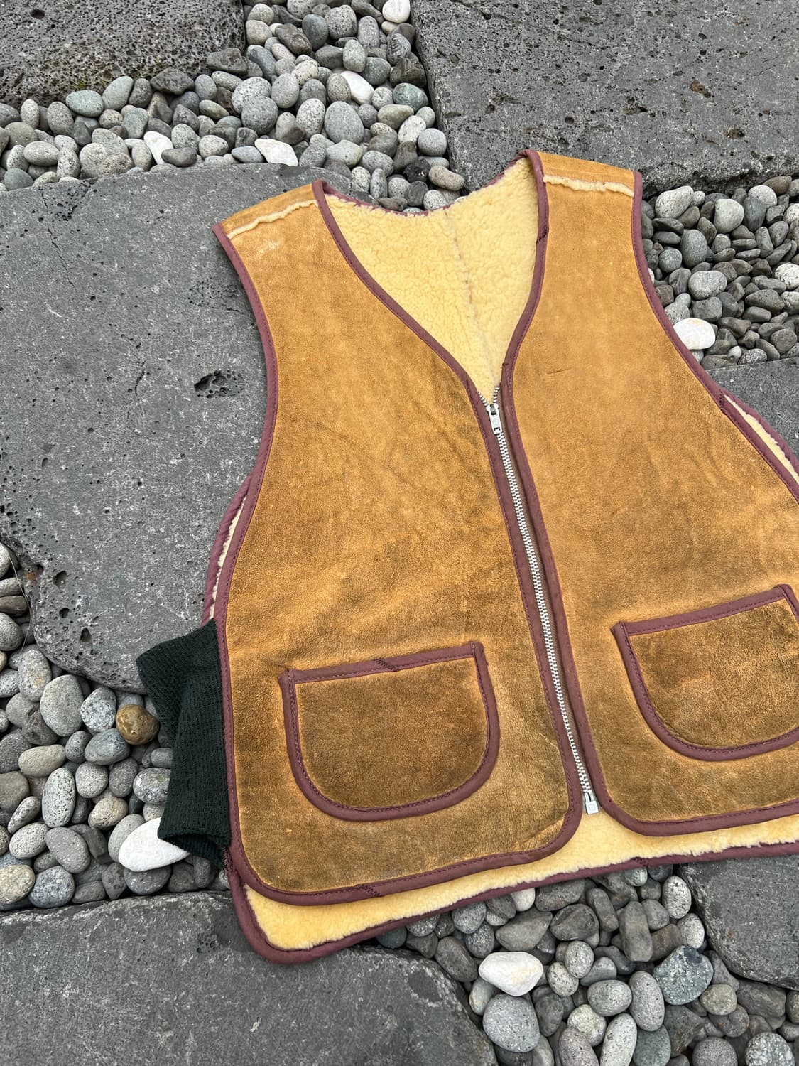 1970s VINTAGE MILITARY SHEARLING 쉐르파베스트 상품이미지6
