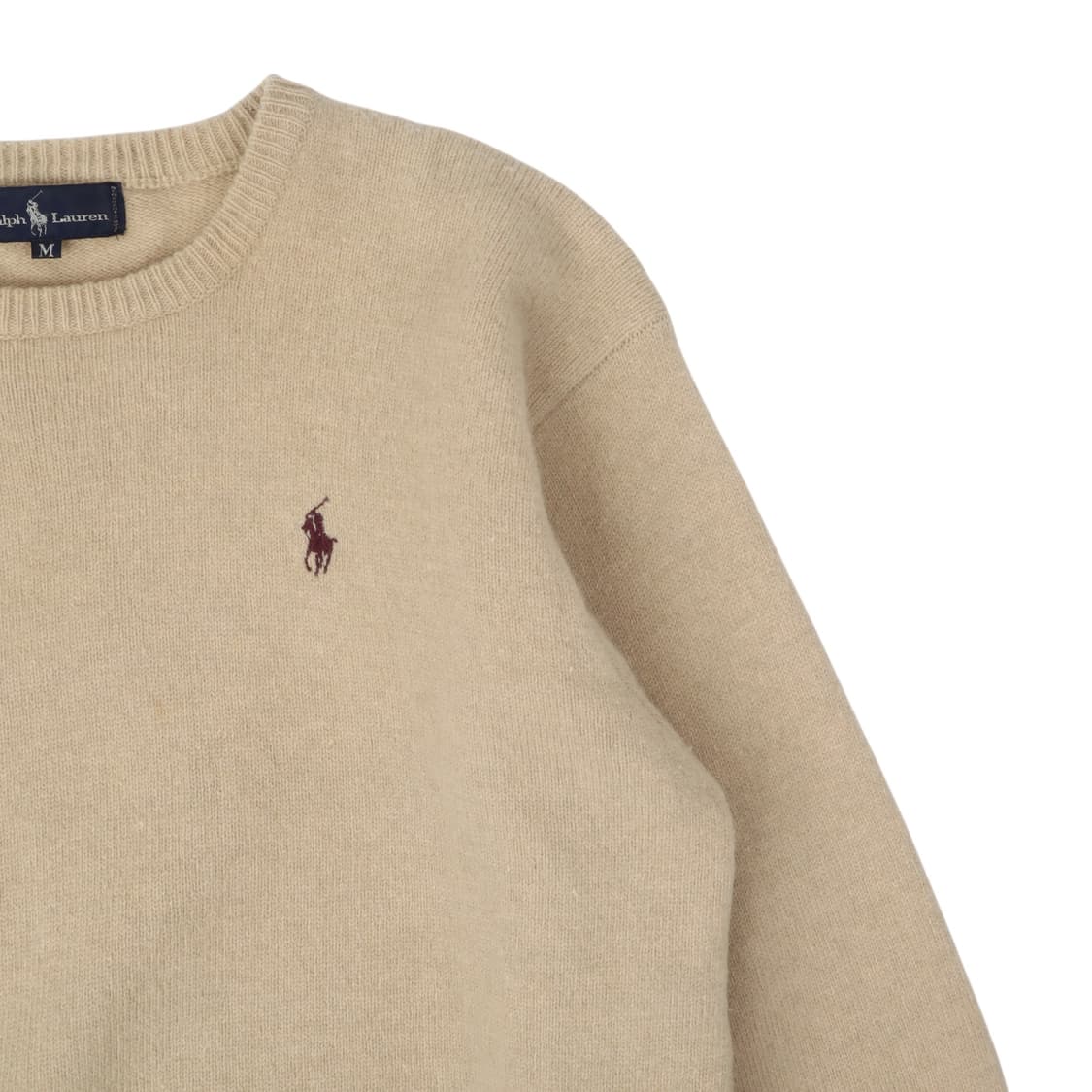 80s 폴로 랄프로렌 베이지 울 니트 상품이미지3
