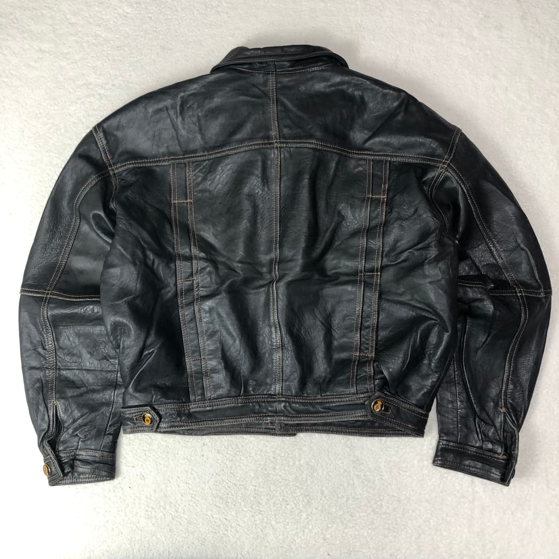 이태리 리얼 레더 트러커 자켓  상품이미지3