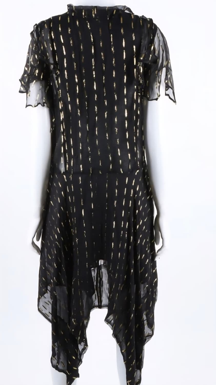 ZADIG&VOLTAIRE 블랙 쉬폰 골드 펄사 원피스 M 상품이미지2