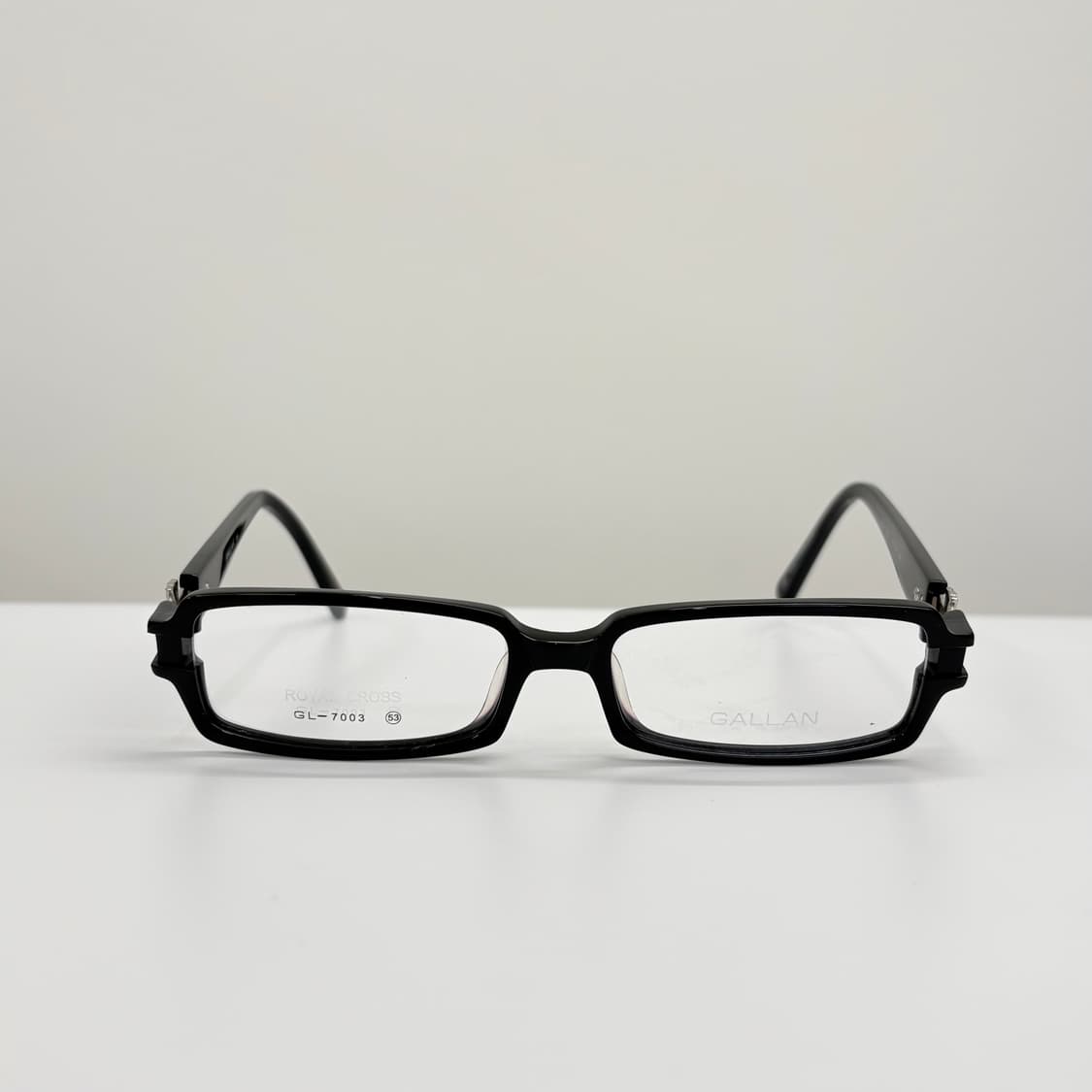 GALLAN 블랙실버 십자가 빈티지 뿔테 상품이미지3