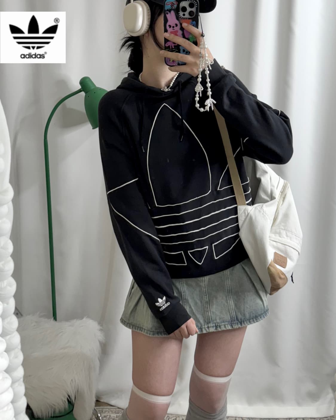 아디다스 빅 파이어버드 후드 티셔츠 상품이미지2