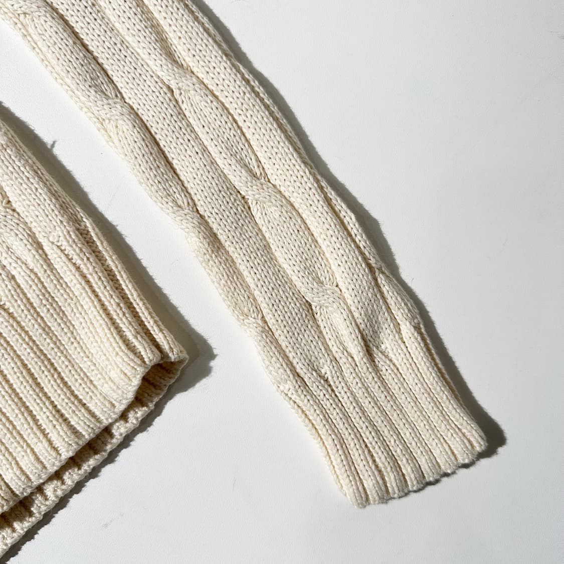 폴로 랄프로렌 크레스트 로고 와펜 케이블 라운드 니트 (신형QR) 상품이미지6