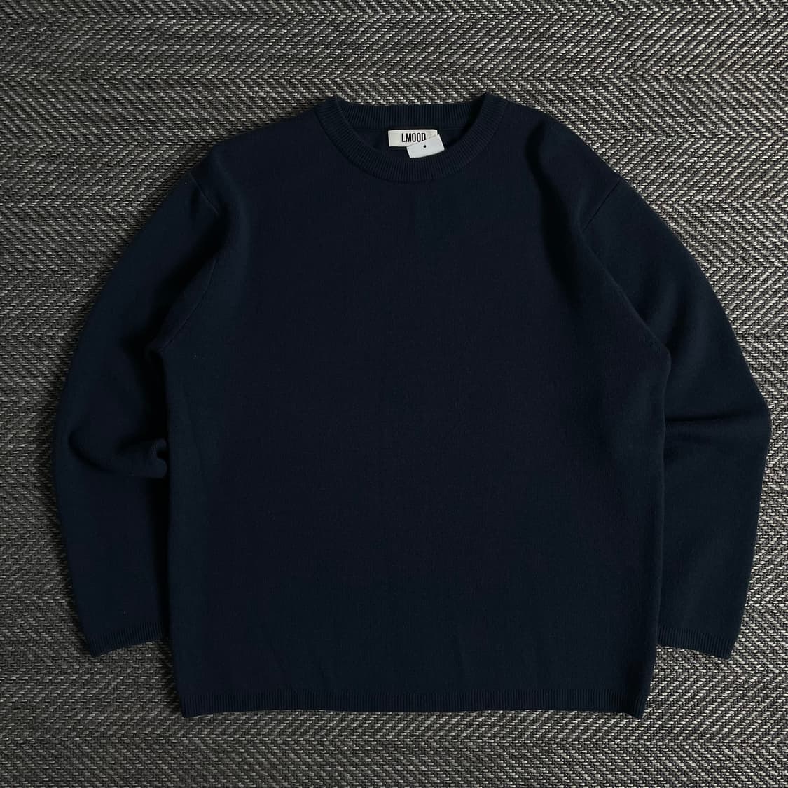 엘무드 미니멀 네이비 니트o 3205 상품이미지1