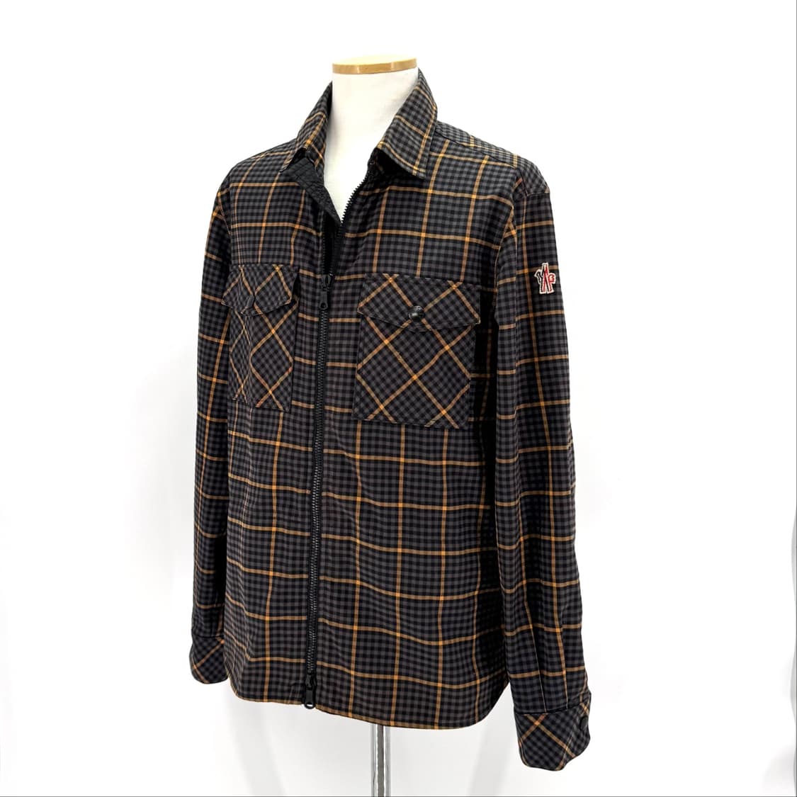 [L사이즈] 몽클레어 그레노블 체크 셔츠 집업 자켓 상품이미지3