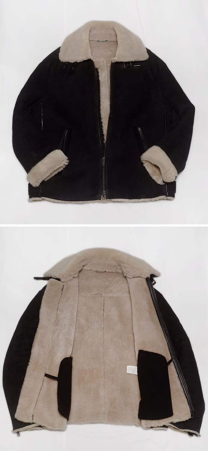 엠비오 (MVIO) 천연 양가죽 스웨이드 무스탕 라이더 자켓 (100+) 상품이미지2