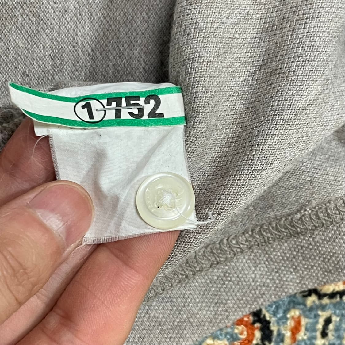 빈폴 베이지 배색 반팔 카라티 남성S 상품이미지6