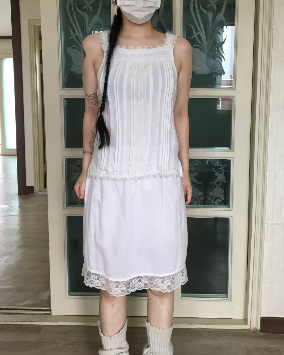Lace trimming sleeveless 상품이미지6