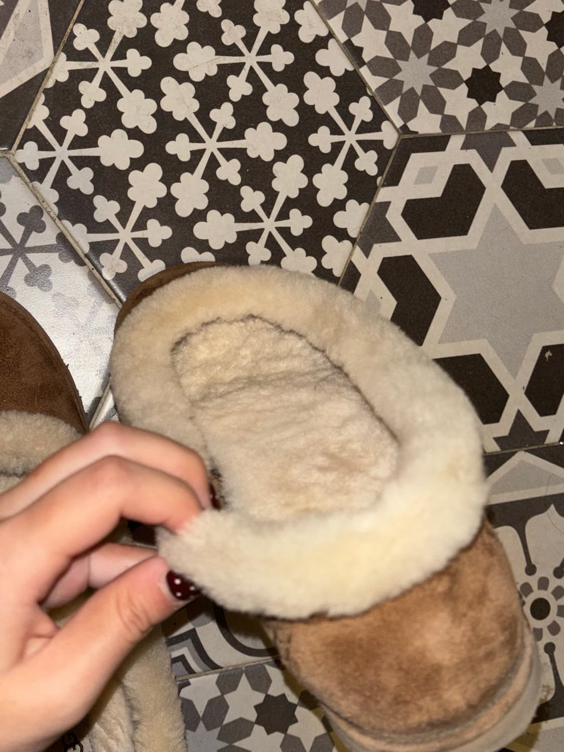 UGG 어그 x Ray BEAMS 여성용 조라 발레 플랫 체스트넛 250 상품이미지5