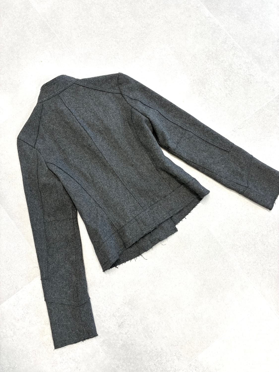 넥버튼 사이드 지퍼 자켓 상품이미지4