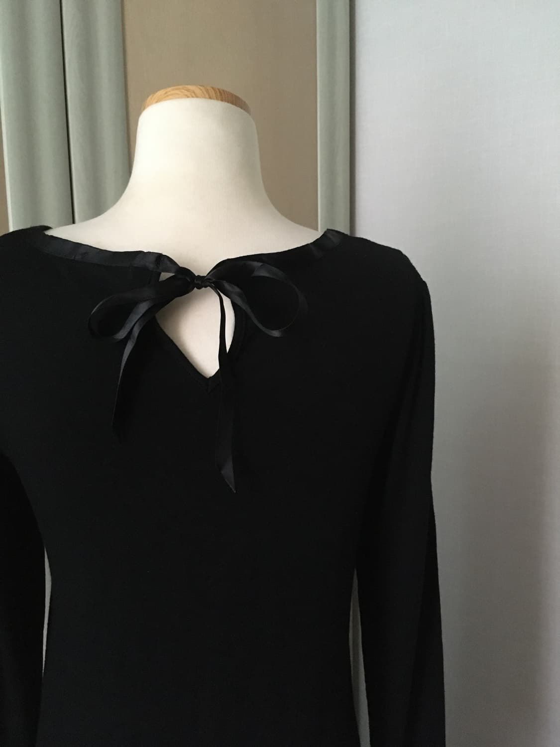 일본빈티지 블랙 원피스 블라우스 레이스 프릴 슬립 갸루 상품이미지6