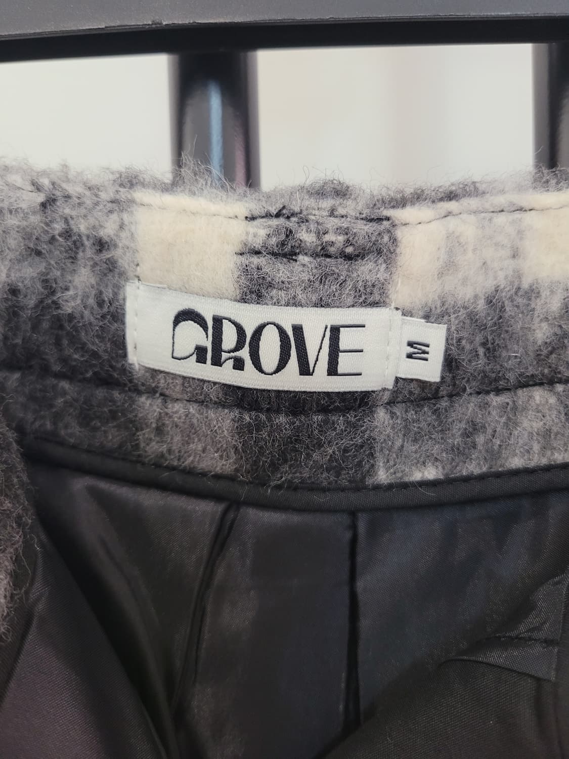 그로브 블로우 로우라이즈 쇼츠 팬츠 그레이체크 M사이즈 상품이미지8