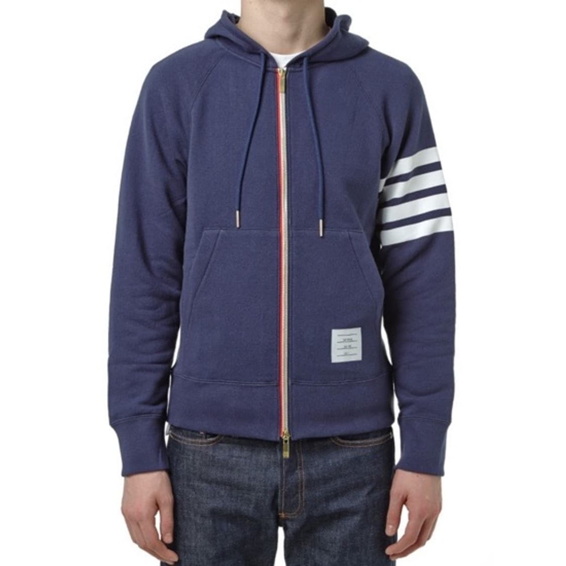 톰브라운 사선 완장 후드집업 상품이미지2