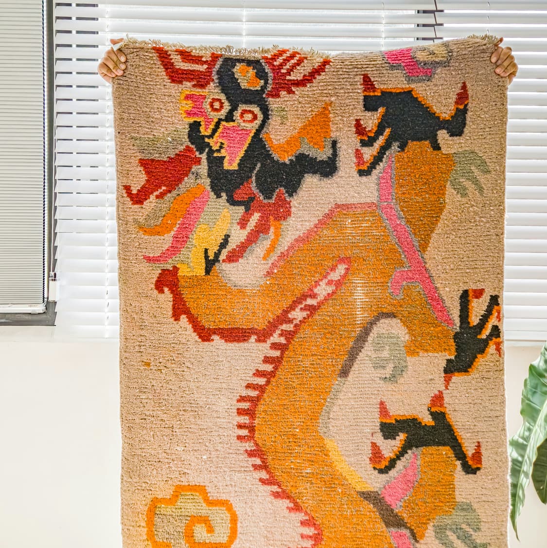 Vintage Tibetan Dragon Rug 상품이미지2