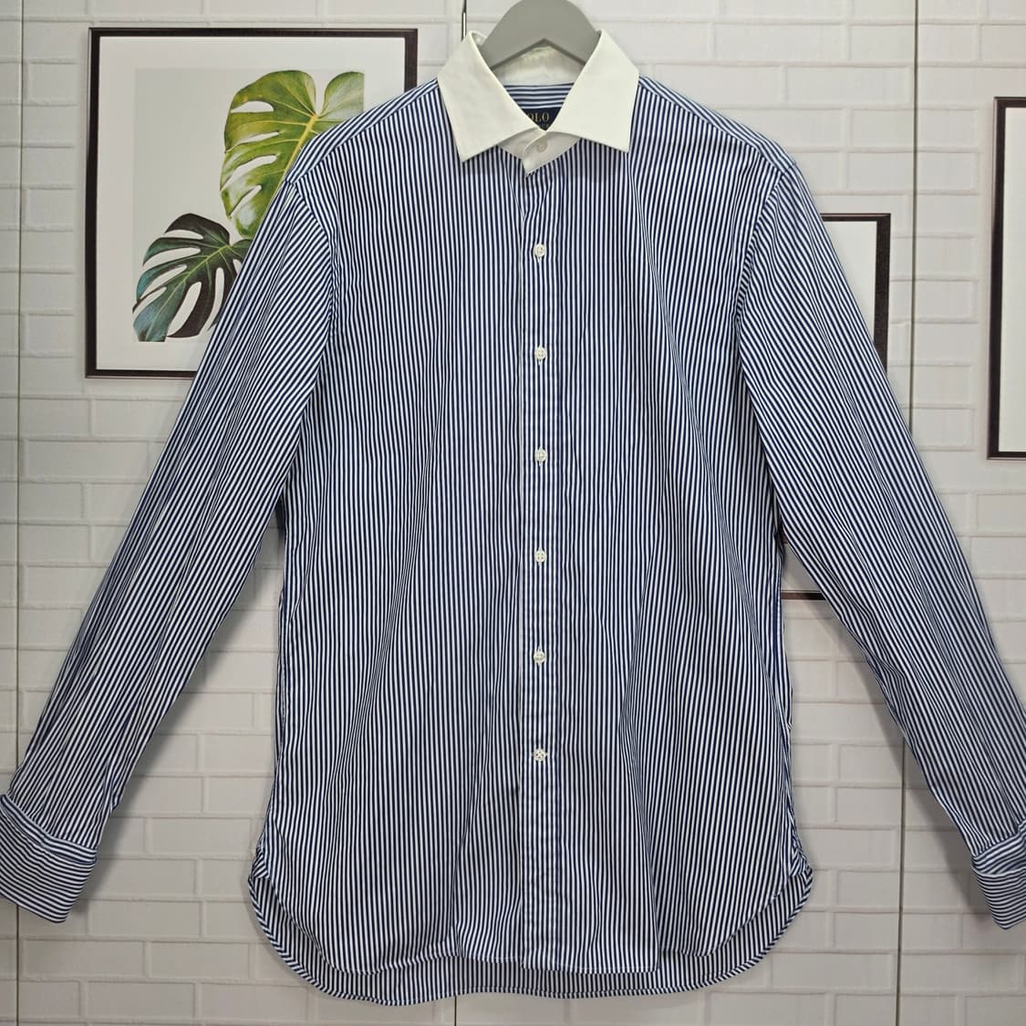 폴로랄프로렌 클래식핏 스트라이프 긴팔 셔츠 남방 M(170/92A)사이즈 상품이미지2