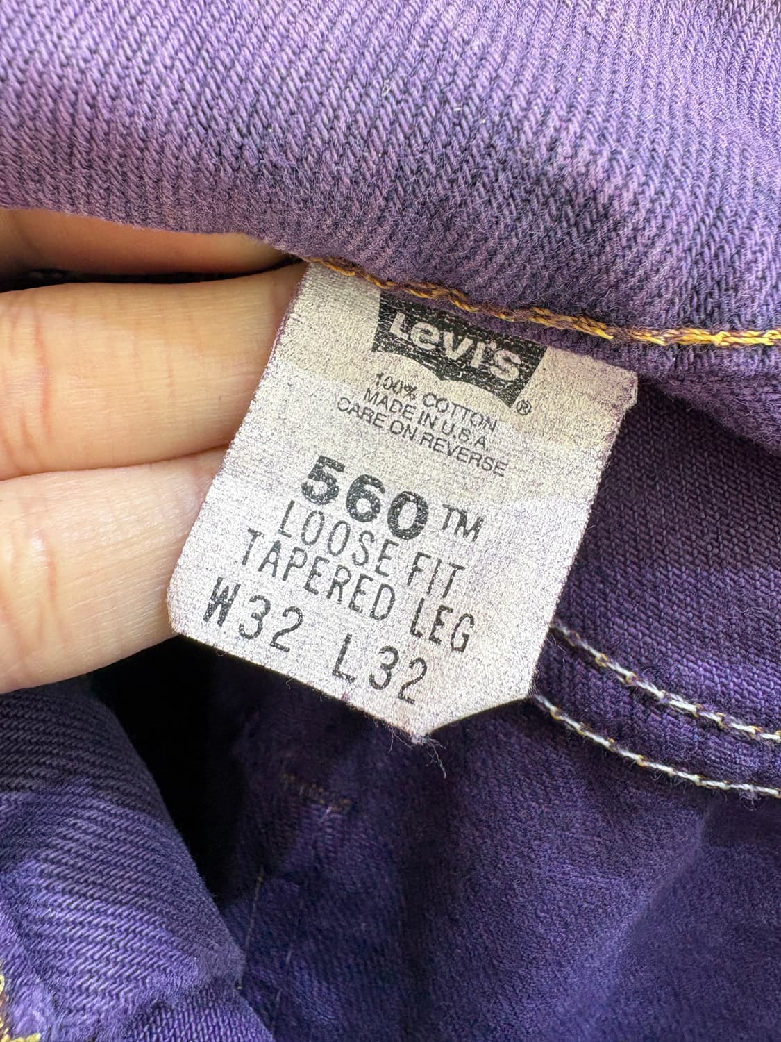 90's LEVIS 560 (Made in USA) 데님팬츠 상품이미지7