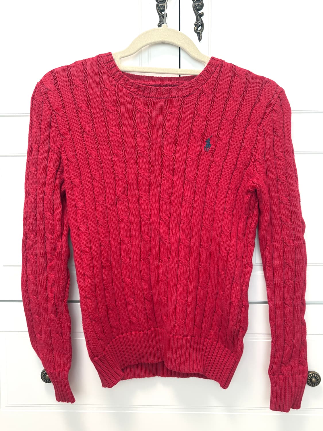 폴로 랄프로렌 여성 클래식 꽈배기 니트 xs 상품이미지1