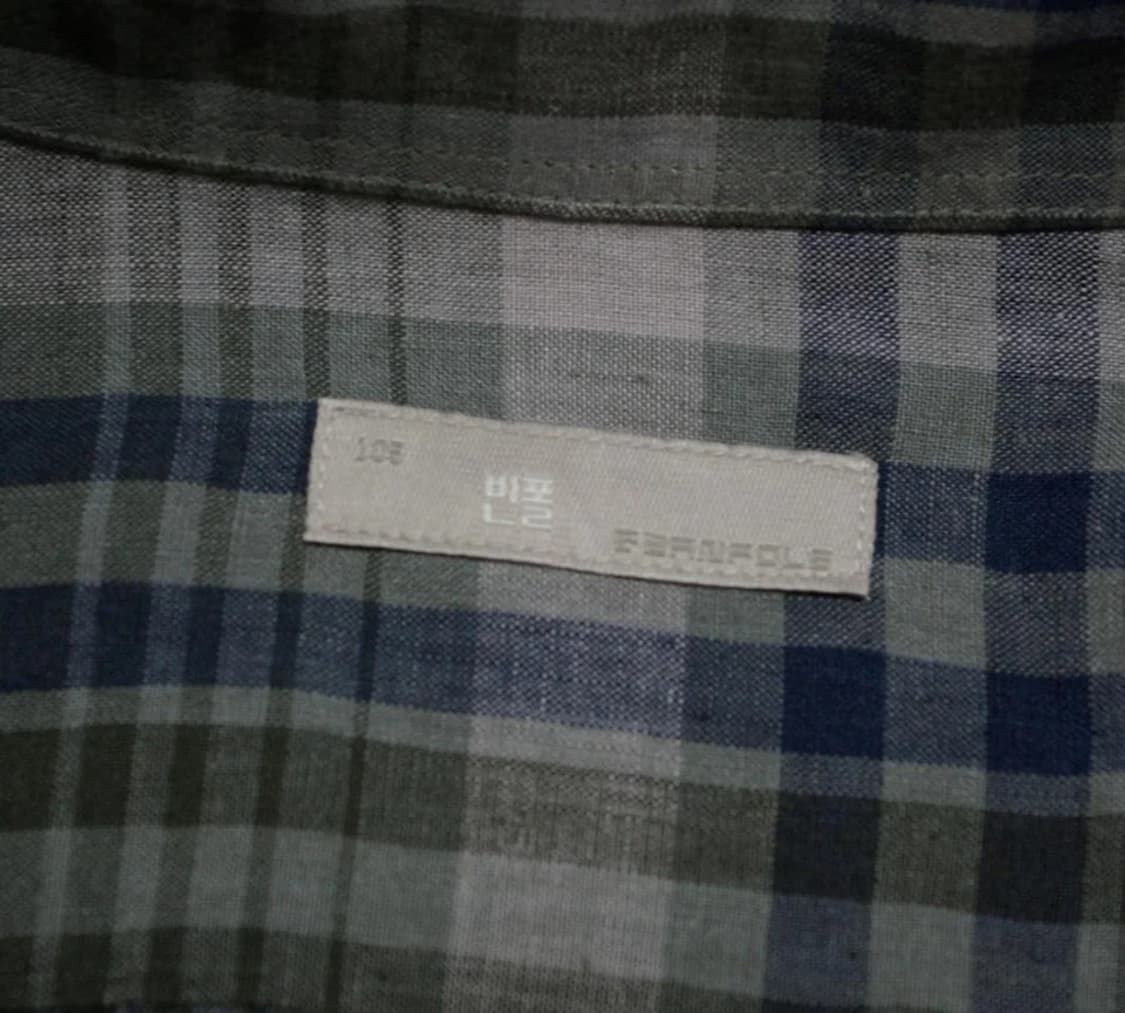 빈폴 체크 린넨셔츠 105 상품이미지5