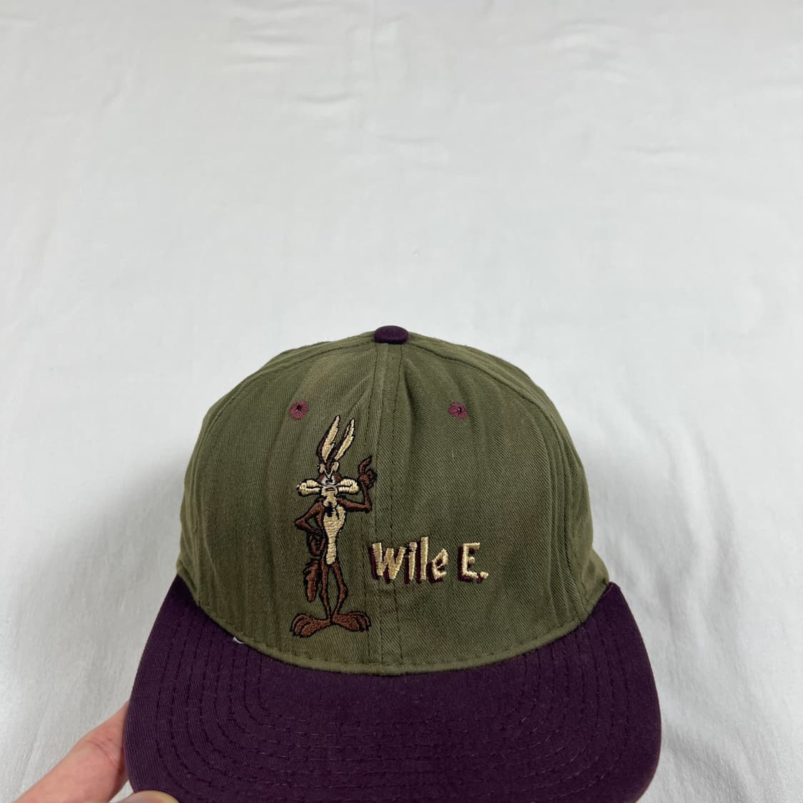 90‘s 91년도 루니툰즈 wile.e 카툰 캡 모자 상품이미지3