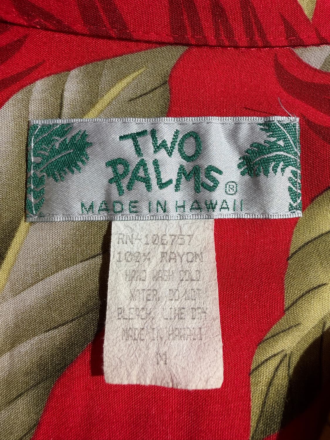 TWO PALMS Aloha Shirt (Made In  Hawaii) 상품이미지5