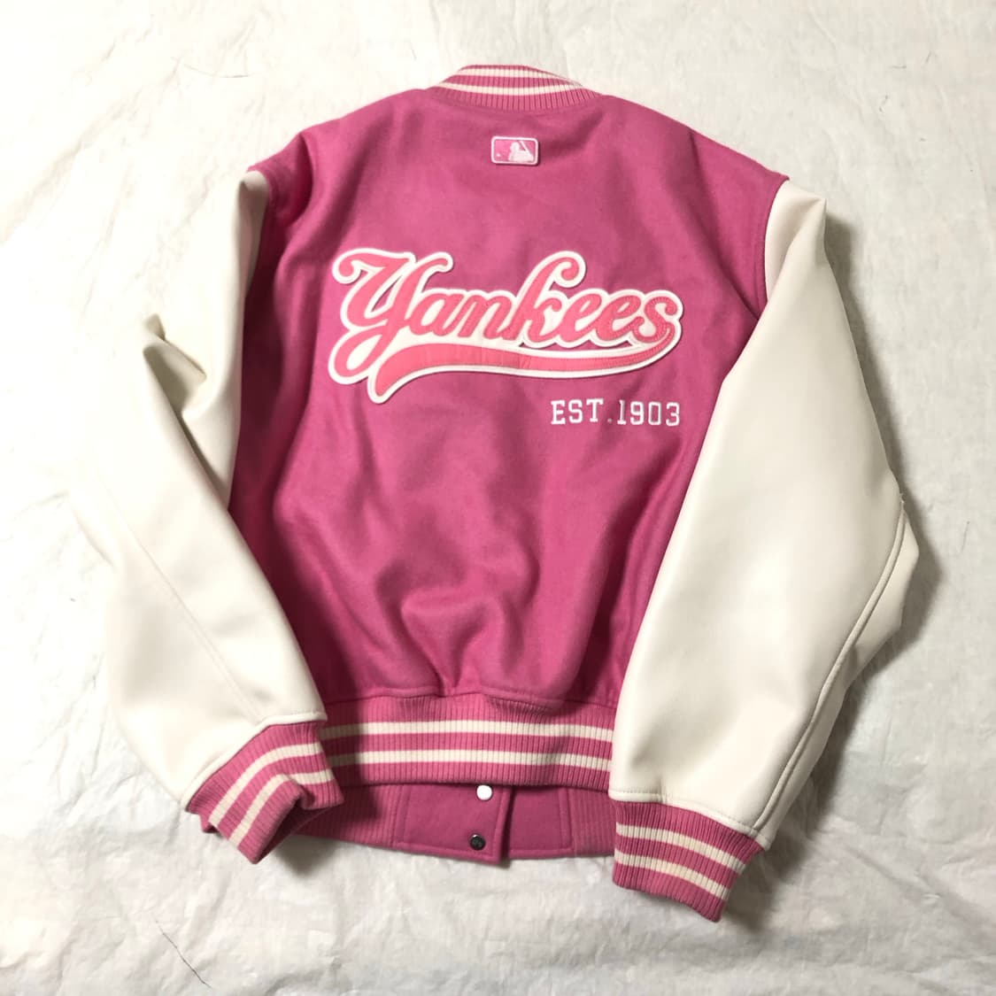 MLB 뉴욕양키스 바시티 핑크 S 상품이미지4