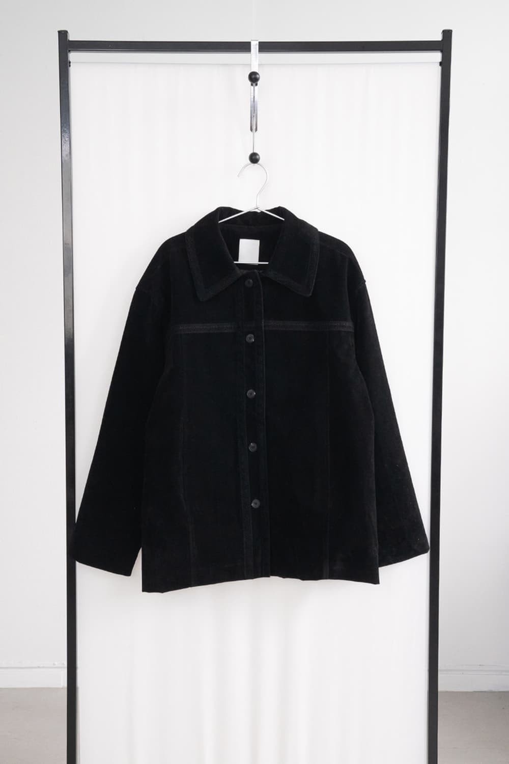 피키소사이어티 스웨이드 펀칭 자켓 블랙 상품이미지8