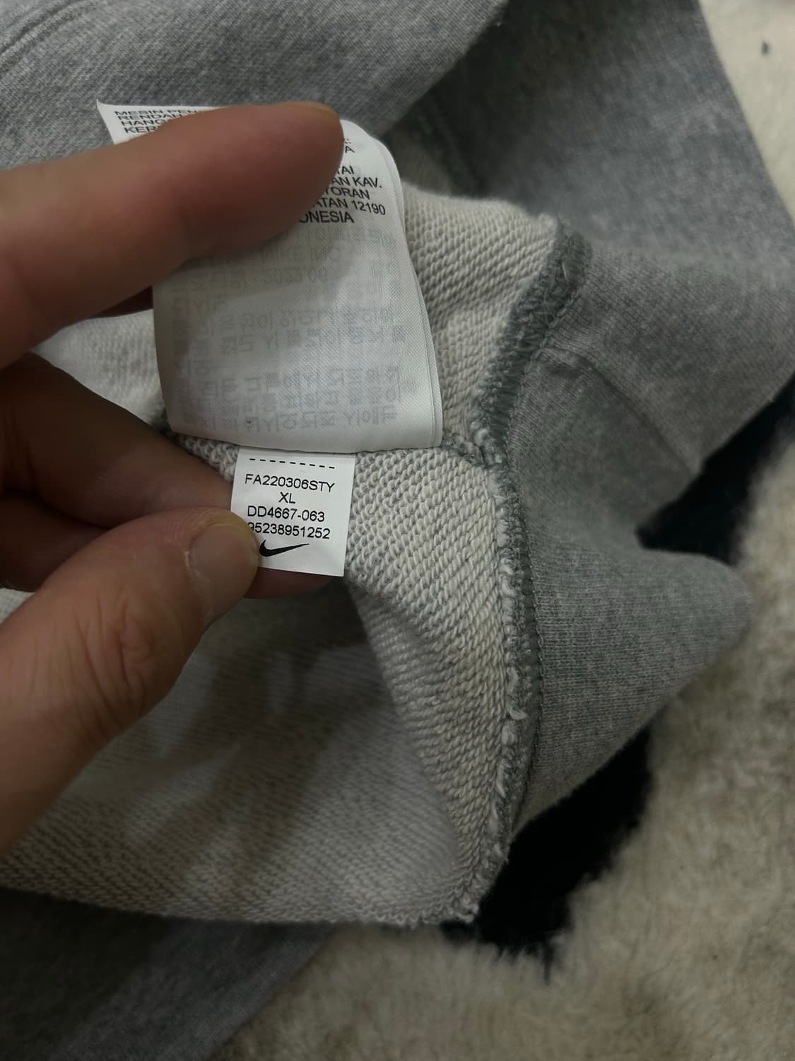 [XL]나이키 NSW 멀티 스우시 후드/그레이 상품이미지8