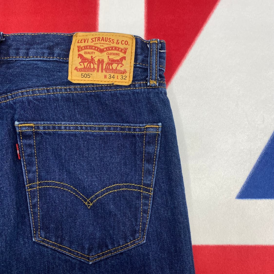 리바이스 505 진청데님팬츠 34 상품이미지4