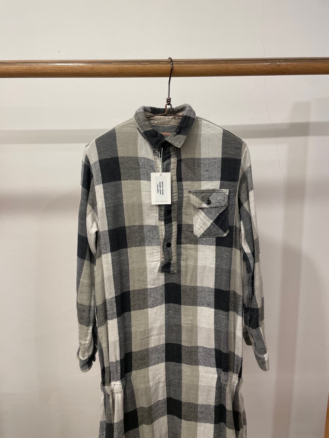 KAPITAL CHECK SHIRT DRESS 상품이미지1