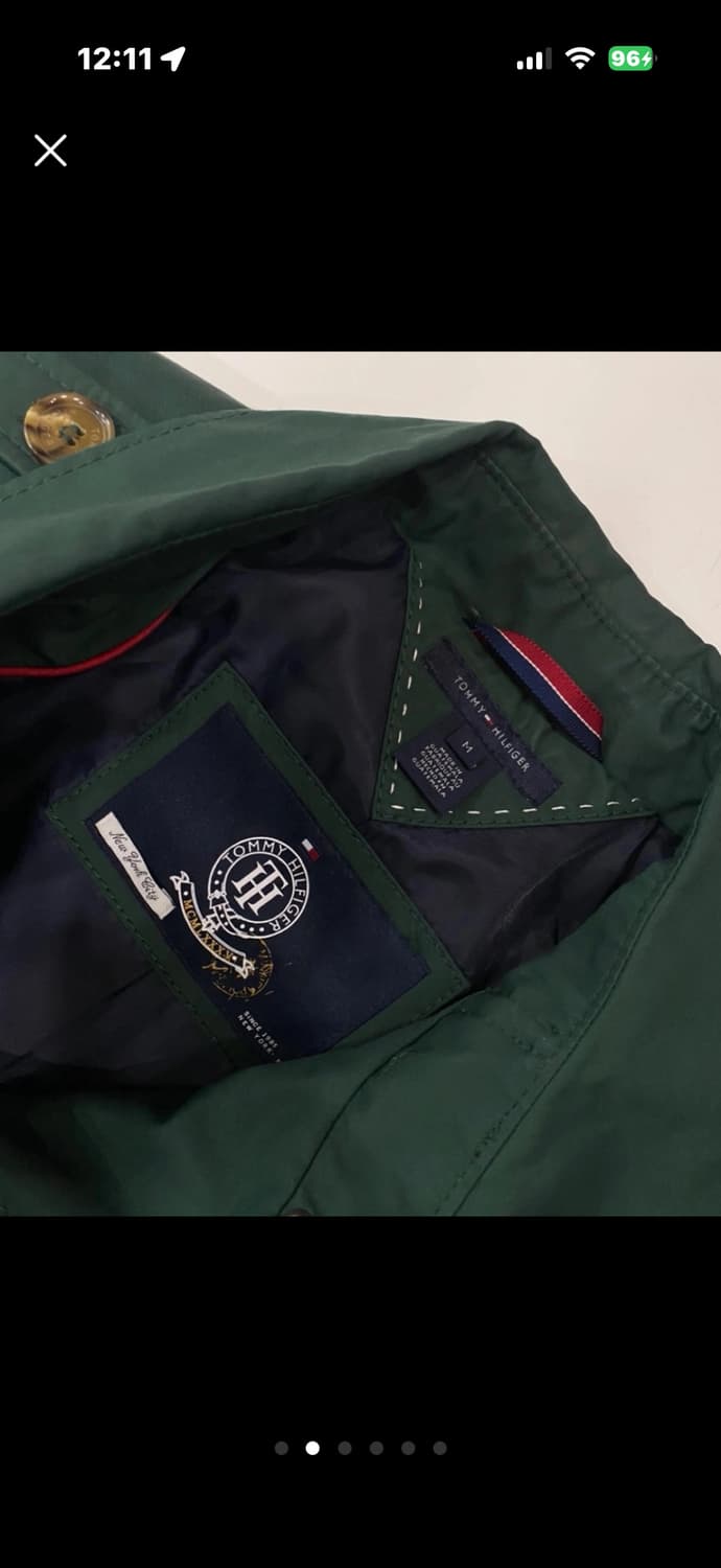 타미힐피거그린 색상 트렌치 상품이미지2