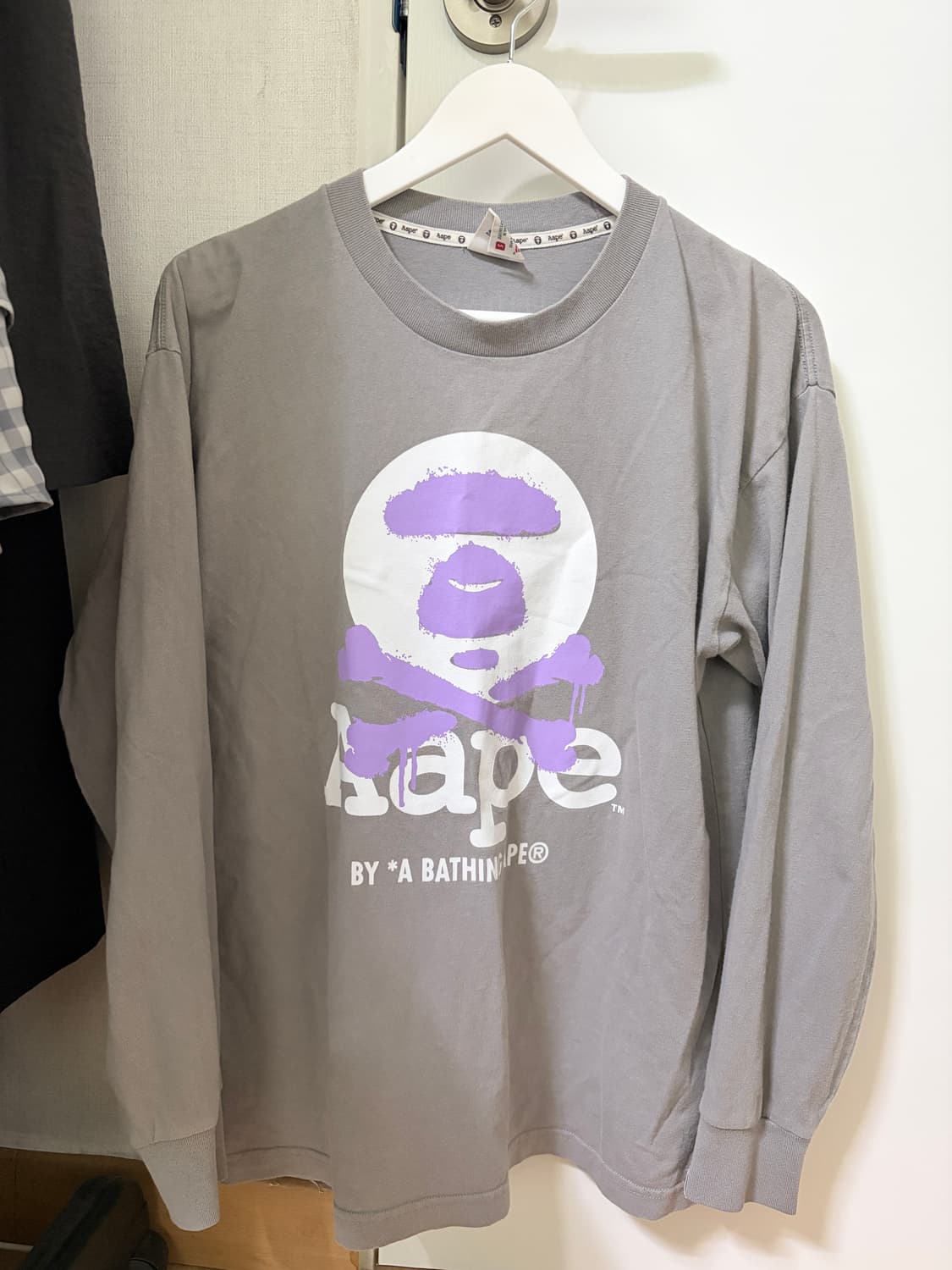 aape 롱슬리브 그레이 s 상품이미지1