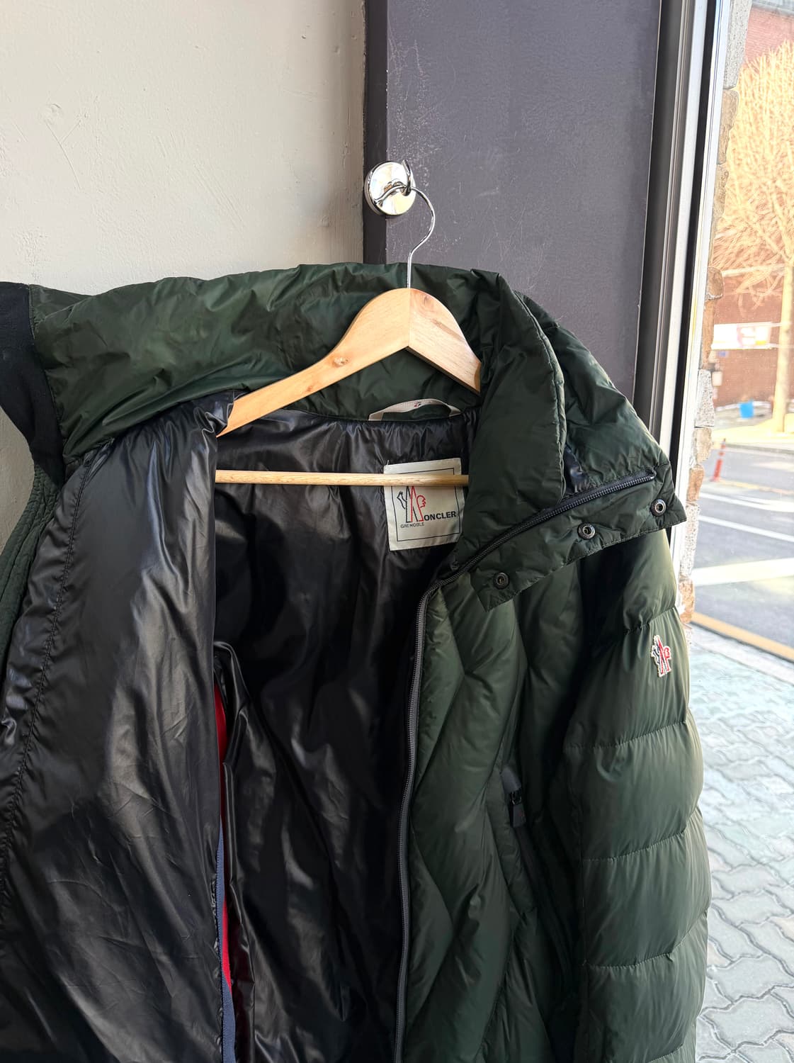 95~100/ 몽클레어 세로퀄팅 구스다운 후디 패딩점퍼 상품이미지6