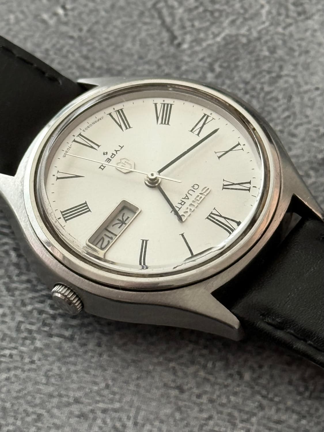 세이코 Seiko TYPE II 쿼츠 로만 인덱스 데이데이트 상품이미지6