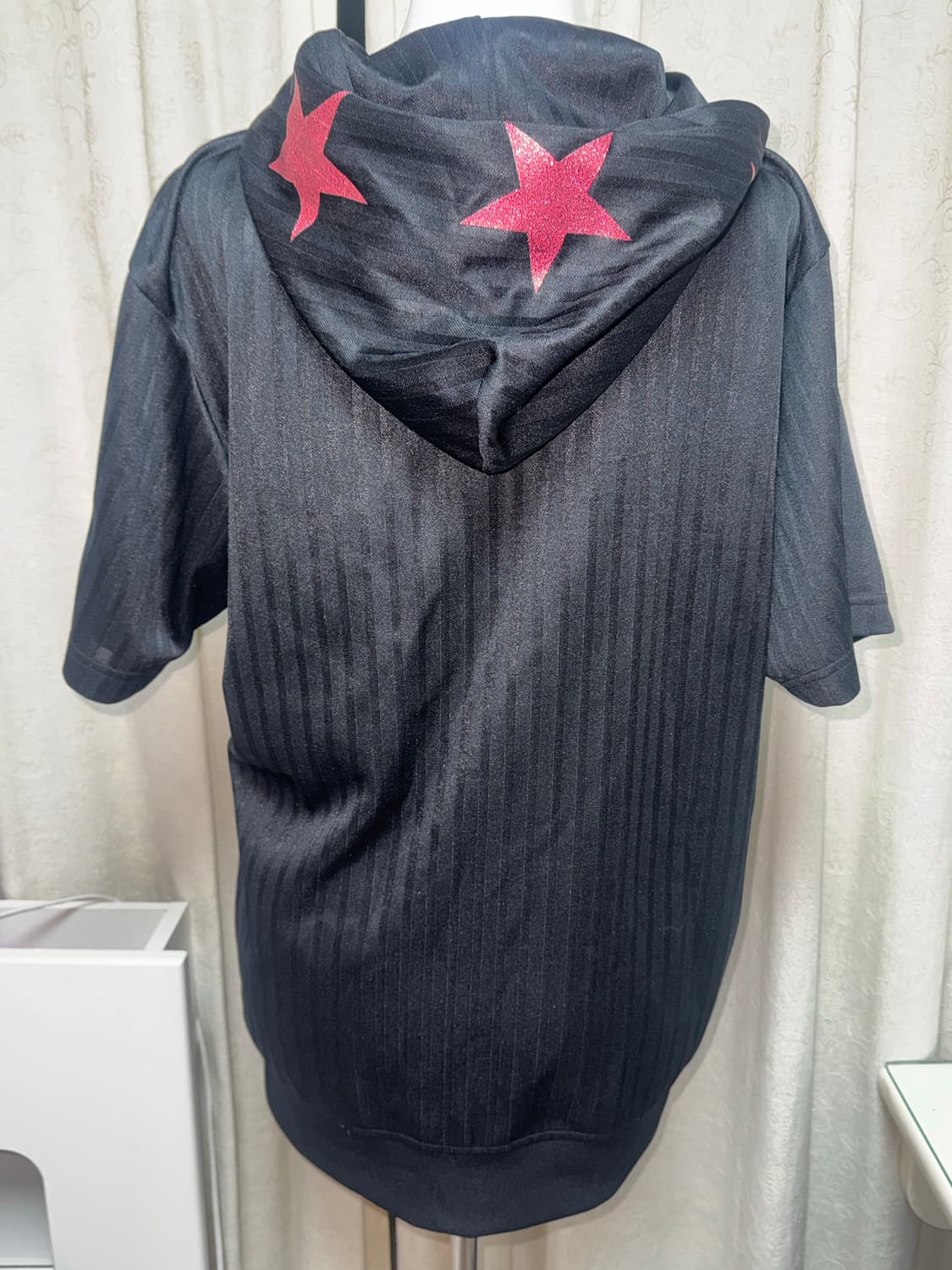Red star zip-up hoodie 상품이미지3