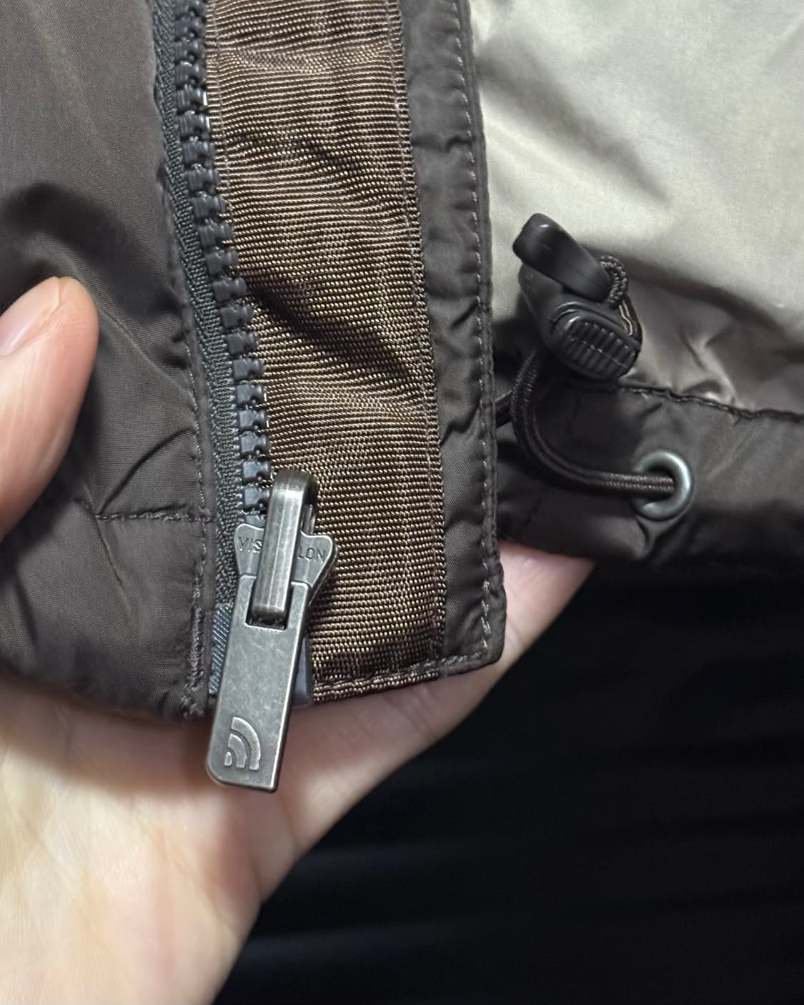 노스페이스 브라운 갈색 베이지 550 거위 구스다운 패딩 눕시 L 100 상품이미지7