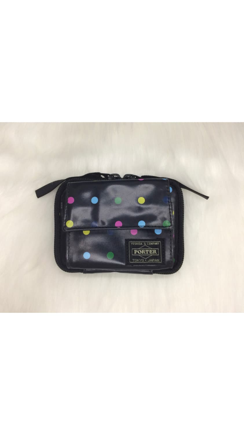 porter 블랙 컬러풀 도트 땡땡이 지갑 상품이미지2