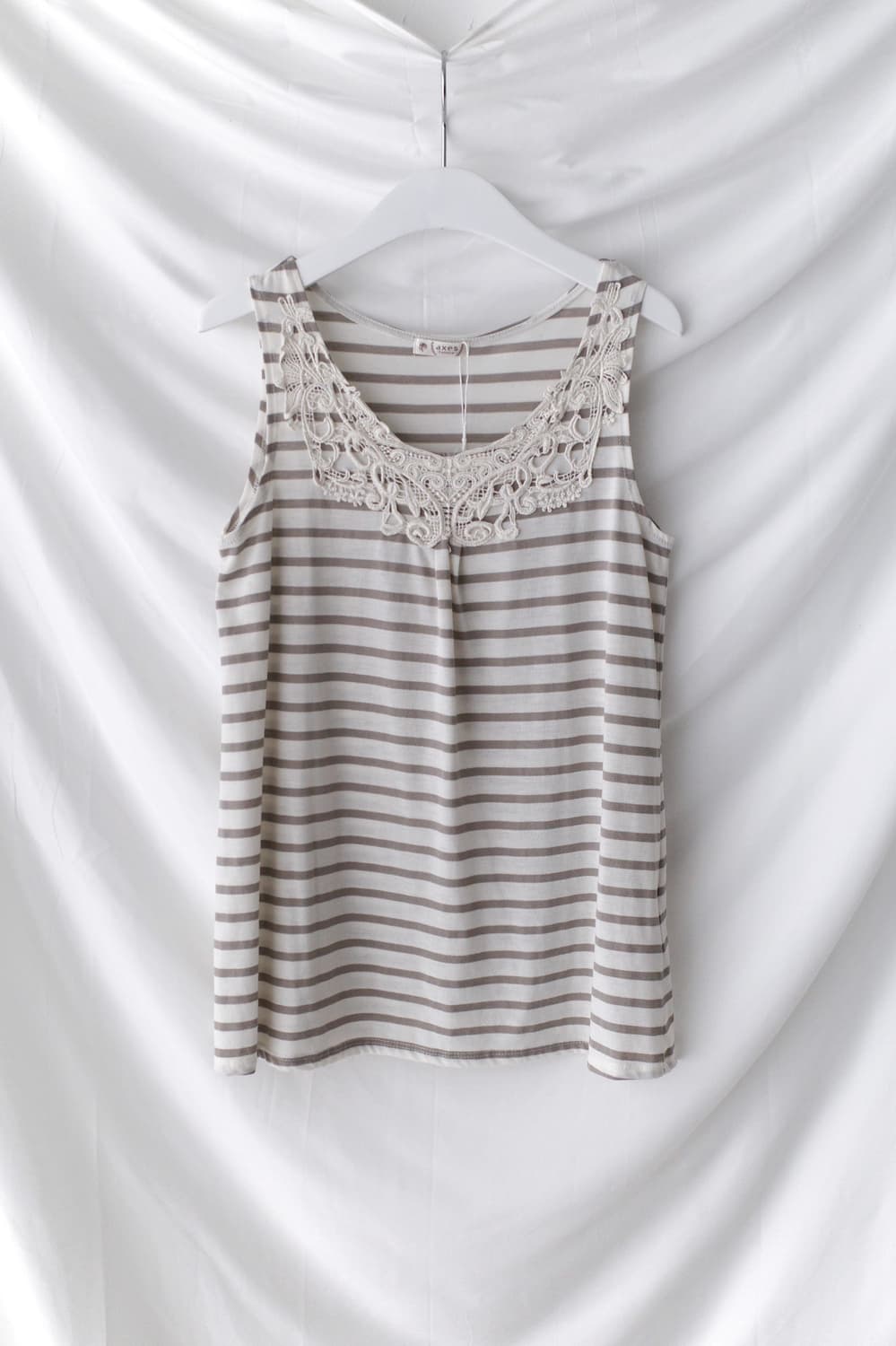 axes femme) crochet stripe sleeveless 상품이미지1